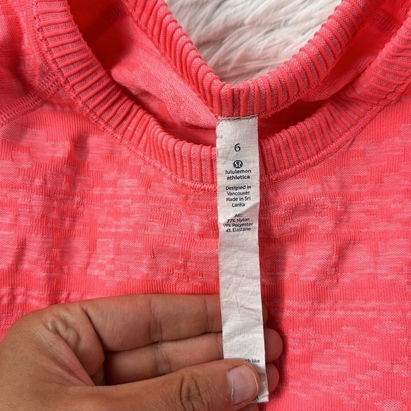 Lululemon Rest Less Pullover Heathered Electric Coral - Picture 5 of 7